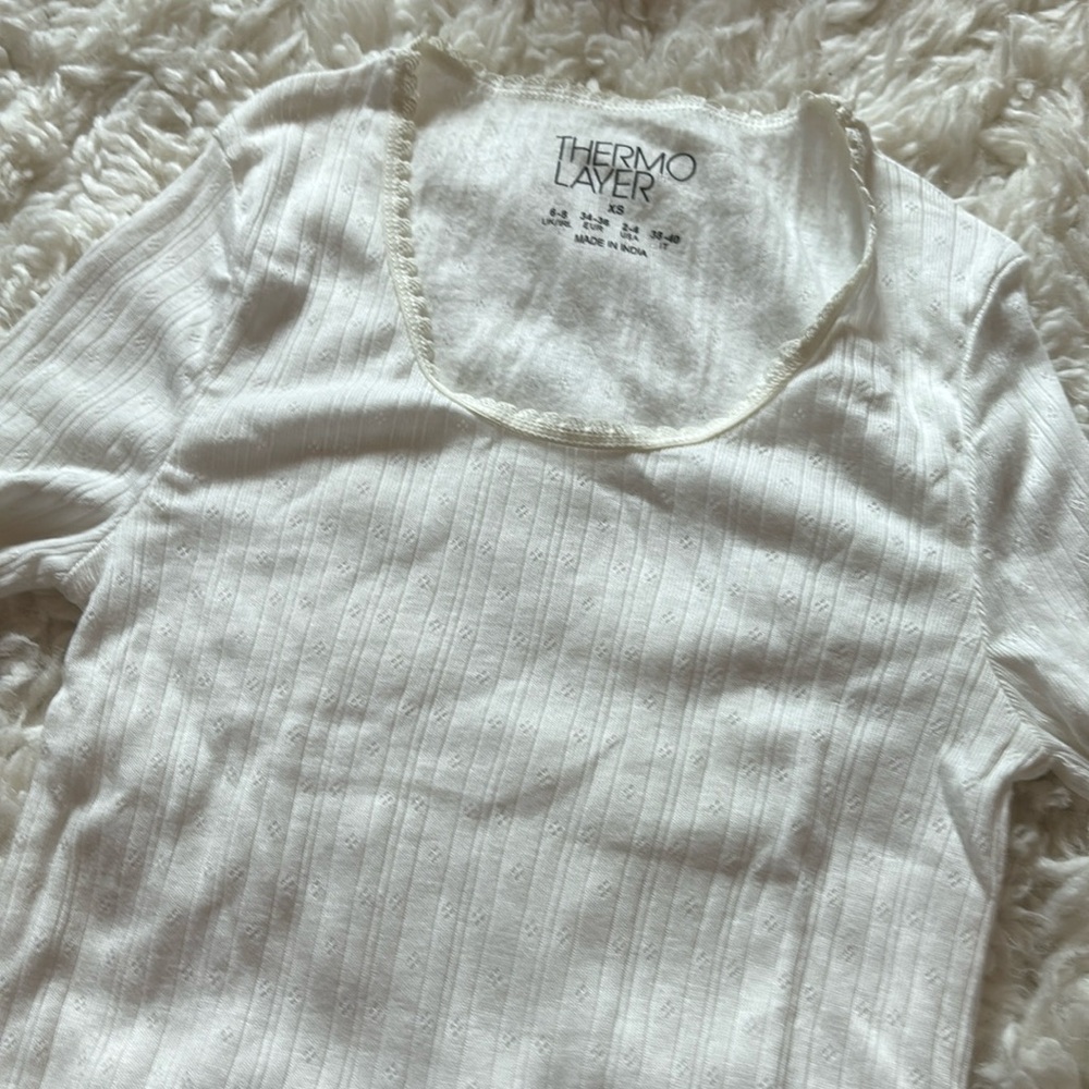 white long sleeve with cute detailing